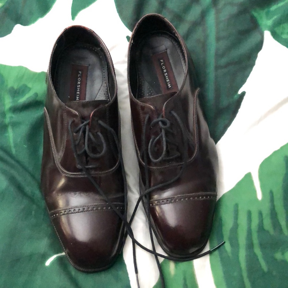 Brown dress shoes